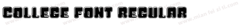 College Font Regular字体转换